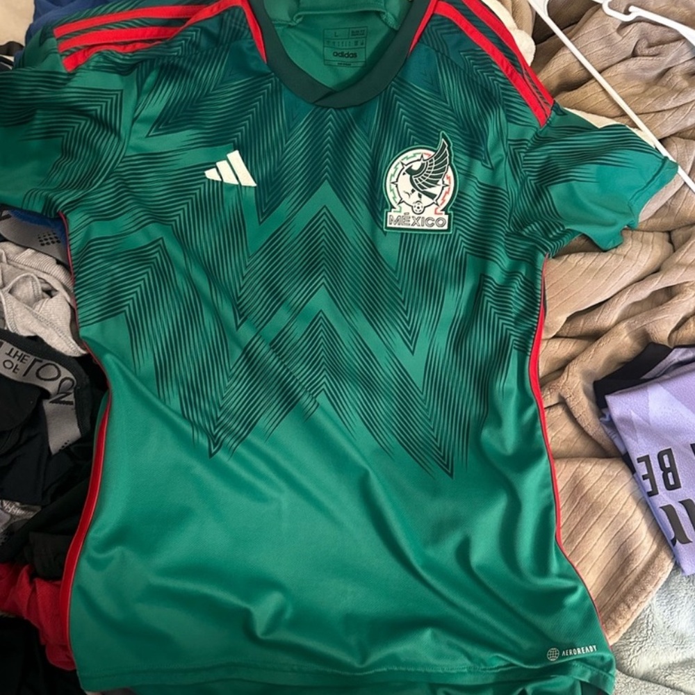Green Adidas Soccer Jersey